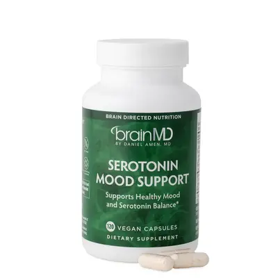 BrainMD -  Serotonin Mood Support | Support Healthy Mood and Serotonin Balance - 120 vegan capsulesce