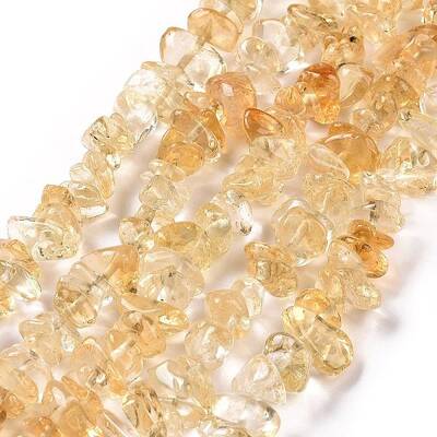 Natural Citrine Chip Beads Strands