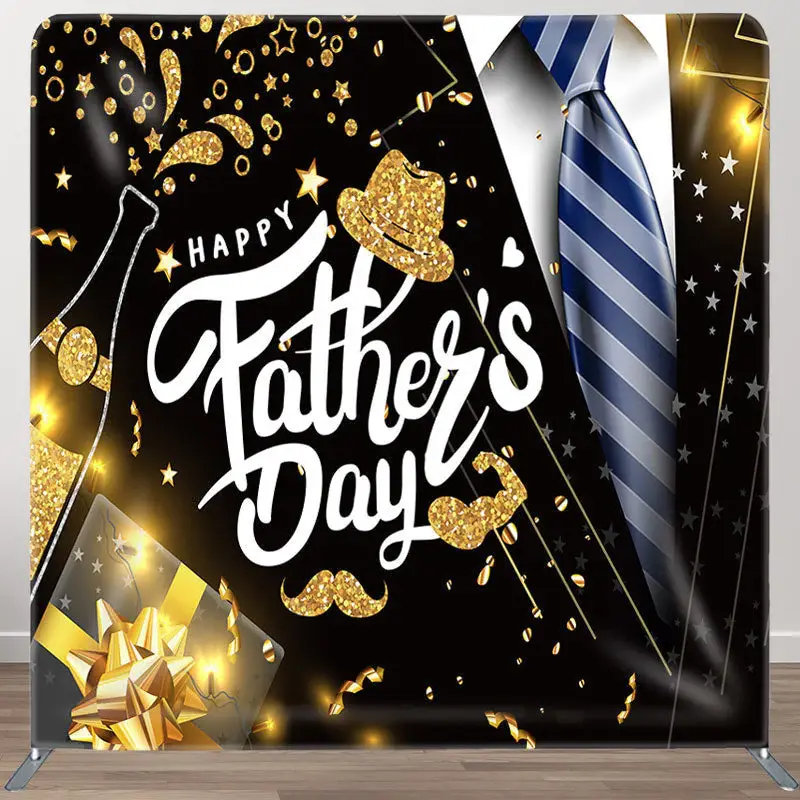 Glitter Gift Fabric Backdrop Cover for Fathers Day - Aperturee