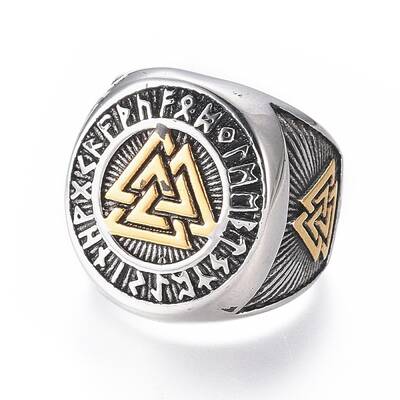 304 Stainless Steel Signet Rings for Men