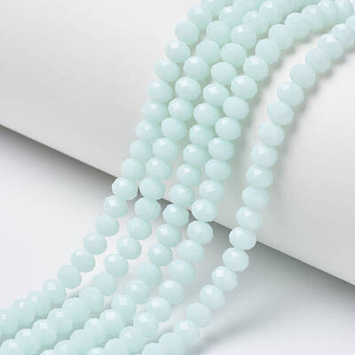 Opaque Solid Color Glass Beads Strands