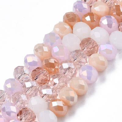 Electroplate Glass Beads Strands