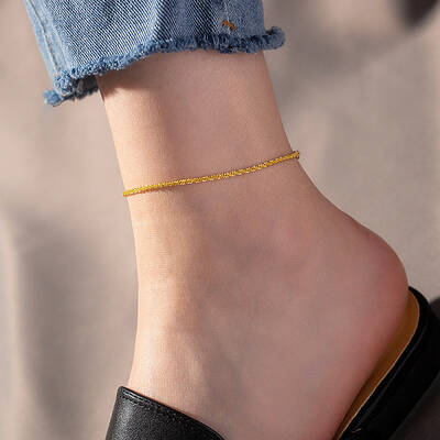 316L Surgical Stainless Steel Rope Chain Anklets for Women