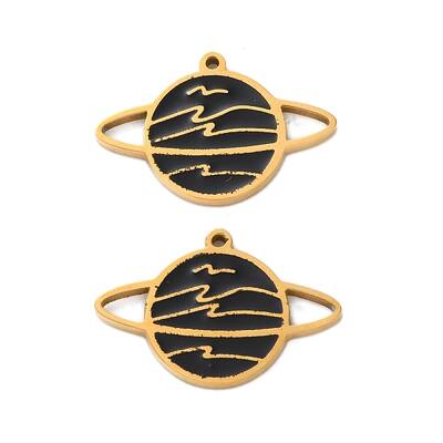 Ion Plating(IP) 304 Stainless Steel Enamel Pendants