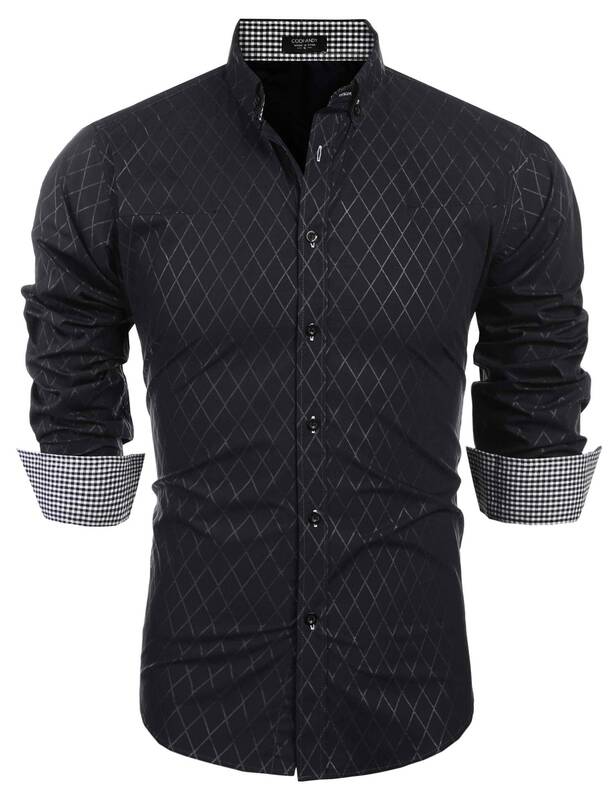 Business Dress Shirt (US Only), Black / XXL