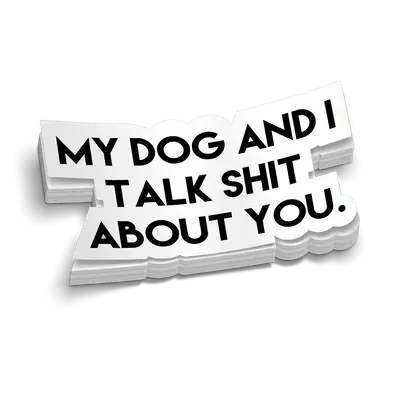 My Dog & I Hard Hat Decal