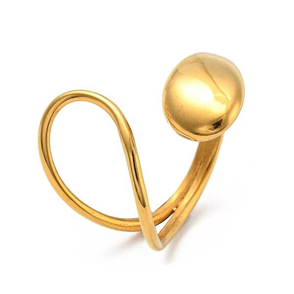Ion Plating(IP) 304 Stainless Steel Cuff Rings for Women