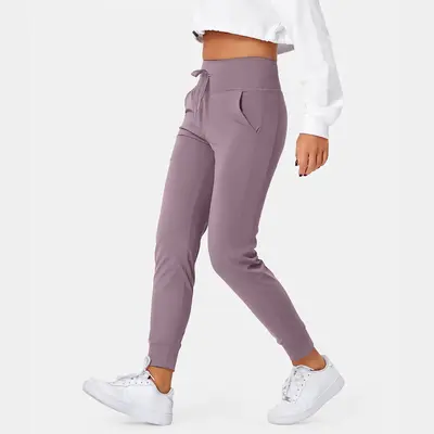 Halara Softlyzero Airy High Waisted Drawstring Side Pocket Plain Full Length Joggers Yoga Pants Activewear