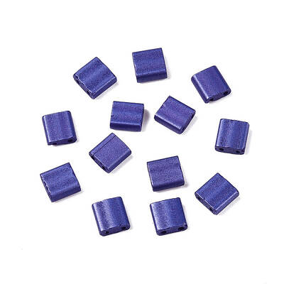 2-Hole Baking Paint Glass Seed Beads