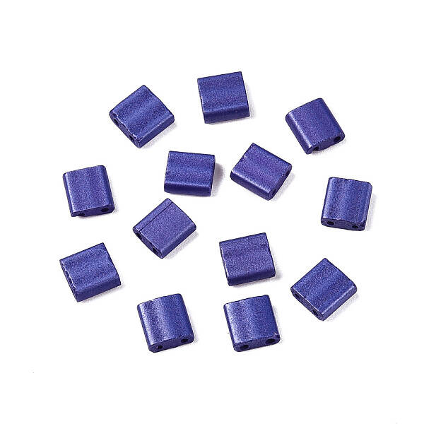 2-Hole Baking Paint Glass Seed Beads