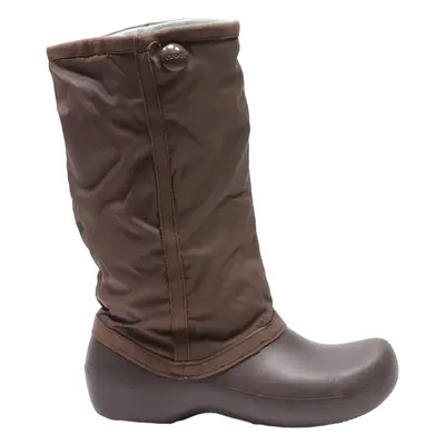 CROCS Wellie Boots Brown Synthetic Mens UK 9