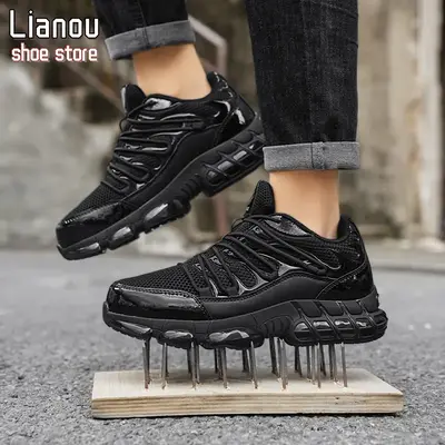 Steel Toe Sneakers Wear-resistant Protective Safety Outdoor Walking Workers Breathableand Comfortable Anti Puncture Work Shoe...