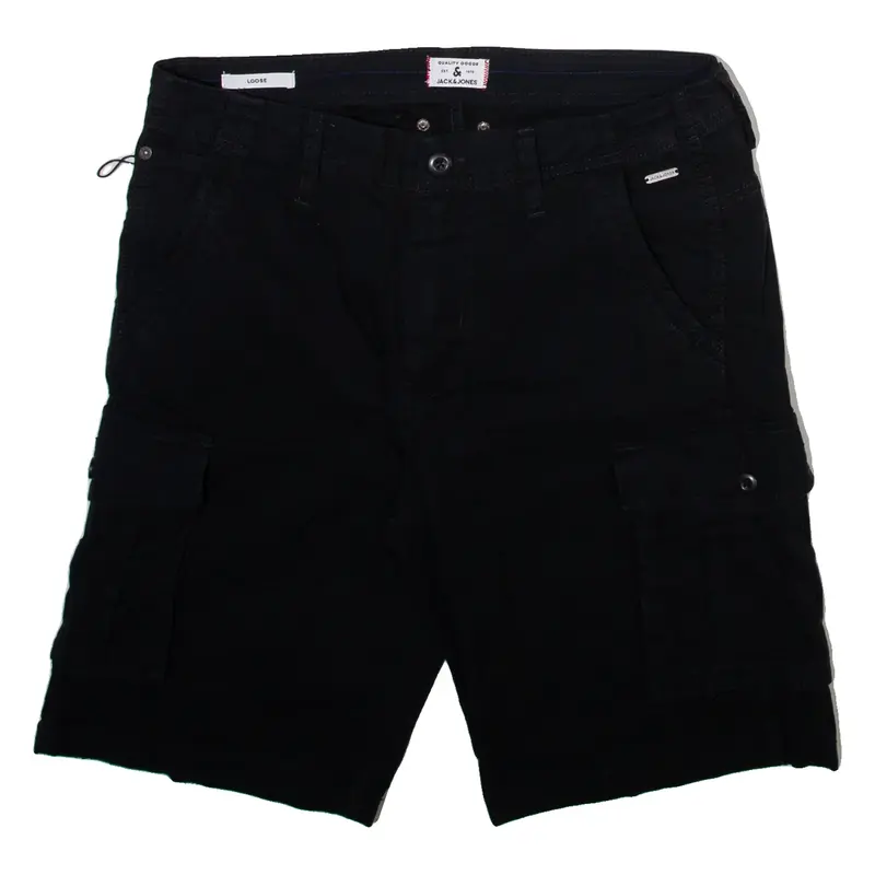 JACK&JONES Mens Cargo Shorts Black M W32
