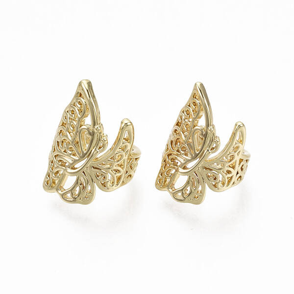Brass Cuff Earrings