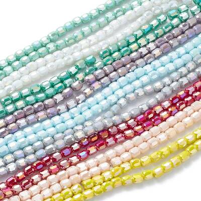 Electroplate Glass Beads Strands