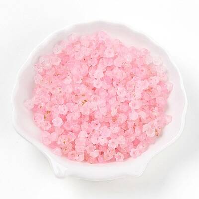 Frosted Transparent Acrylic Beads