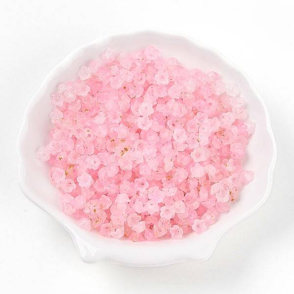 Frosted Transparent Acrylic Beads