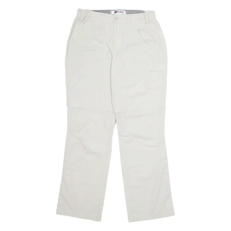 BERGHAUS Cargo Mens Trousers Beige Regular Straight Nylon W28 L31