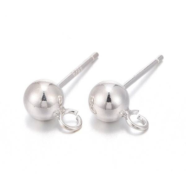 925 Sterling Silver Stud Earring Findings