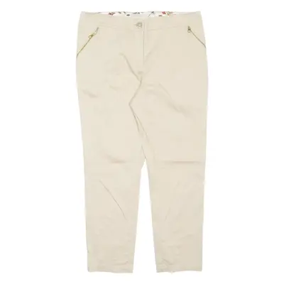 TED BAKER Womens Trousers Beige Regular Tapered W30 L24