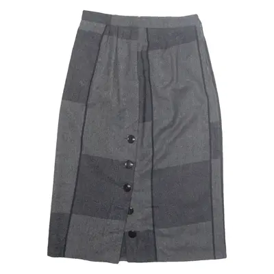 JOLI JARDIN Womens Pencil Skirt Grey Midi Wool S