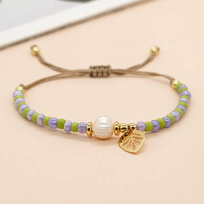 Glass Beads Braided Bead Bracelets