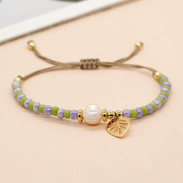 Glass Beads Braided Bead Bracelets