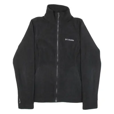 COLUMBIA Womens Fleece Jacket Black S