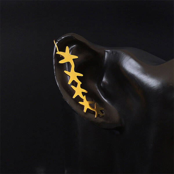 304 Stainless Steel Cuff Earrings for Girl Women Gift