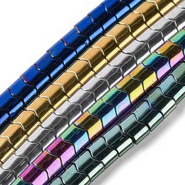 Electroplated Synthetic Non-magnetic Hematite Beads Strands