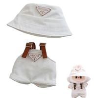 Labubu Clothes 17cm Clothes Set(NO Doll), Hat & Overalls Set for 17cm Accessories Suit, Cute Clothes for Dress up Unique Styl...