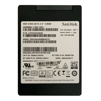 00UP629 Lenovo 128GB Triple-Level Cell SATA 6Gb/s 2.5-Inch Solid State Drive