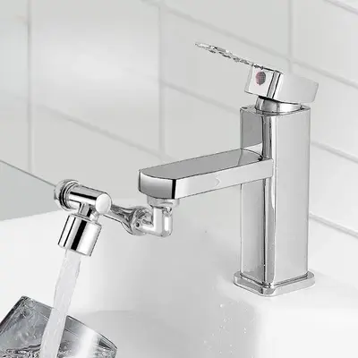 1080° Rotatable Lifting Splash-proof Faucet, Modern Minimalistic Retractable Faucet, Universal Bathroom Accessories for Home...