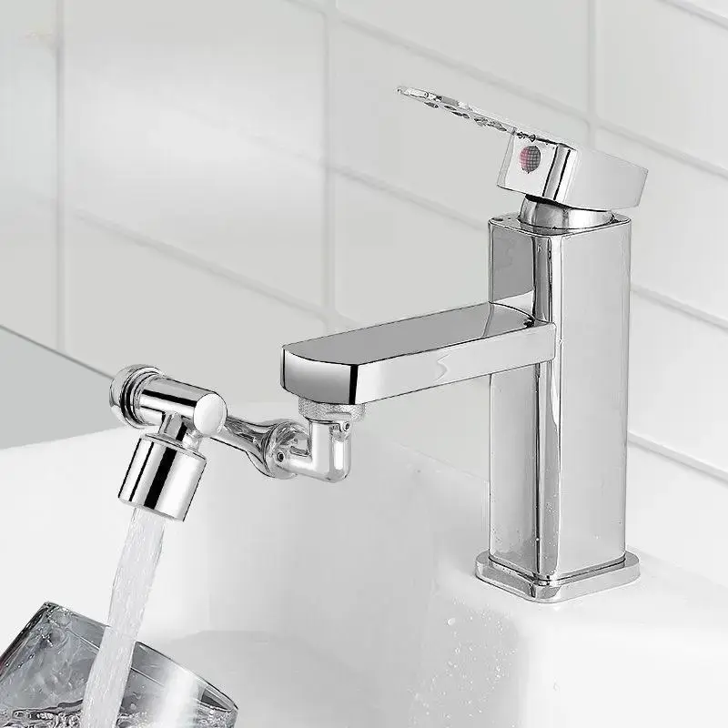 1080° Rotatable Lifting Splash-proof Faucet, Modern Minimalistic Retractable Faucet, Universal Bathroom Accessories for Home...