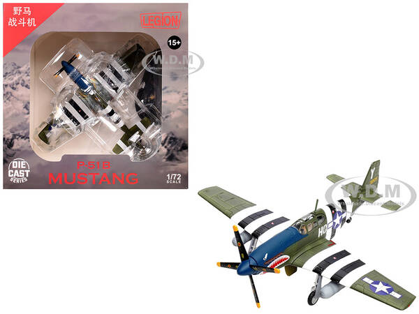 North American P-51B Mustang Aircraft John Bennett, 487th Fighter Squadron, 352nd Fighter Group, Blue-Nosed Bastards of Bodn...