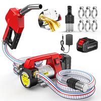 [TaskStar] Transfer Pump, Portable Cordless Diesel Transfer Pump Kit, Battery Powered 12GPM Fuel Pump Kit w/ 4.0Ah Battery, N...