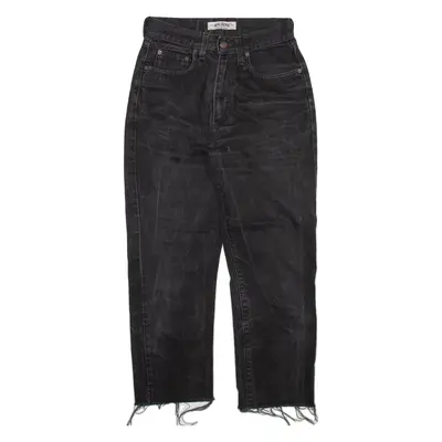 BIG STAR Womens Jeans Grey Relaxed Straight Stone Wash W26 L24