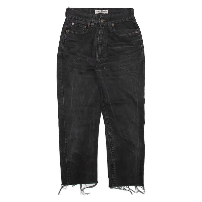 BIG STAR Womens Jeans Grey Relaxed Straight Stone Wash W26 L24