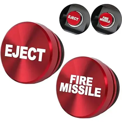 Eject & Fire Missile Metal Point Tinder Cover, Car Decorative Dust Cover For Car Lighter, Car Interior Accessories For Car Mo...