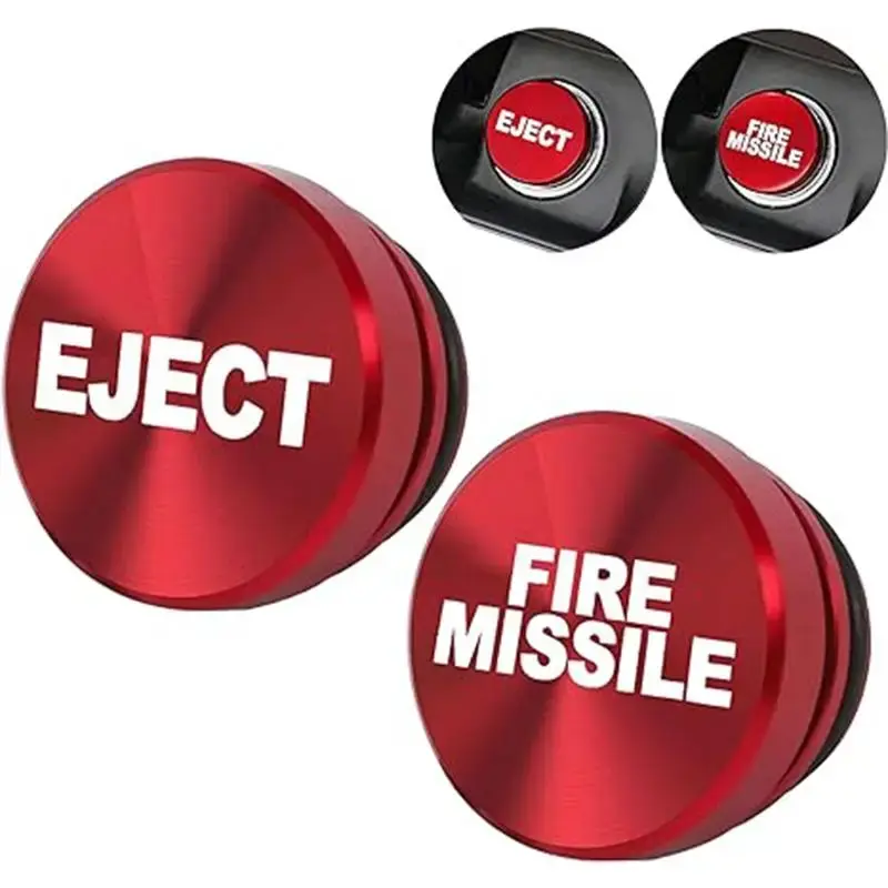 Eject & Fire Missile Metal Point Tinder Cover, Car Decorative Dust Cover For Car Lighter, Car Interior Accessories For Car Mo...