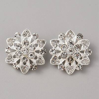 Flower Sew on Rhinestone
