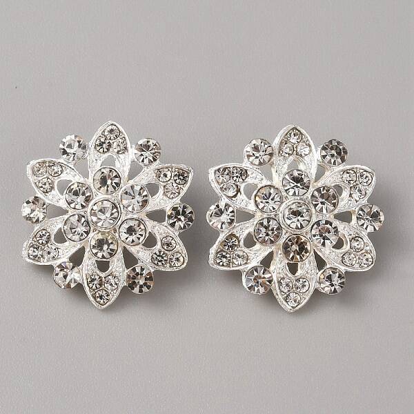 Flower Sew on Rhinestone