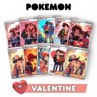 Pokemon Valentines Card - Choose from 17 Inclusive Styles - Custom Fan-Art Designs - Cute and Adorable Valentine Gift for Fan...