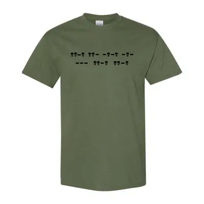 Eff Off Morse Code (Skulls) T-Shirt (Men's)