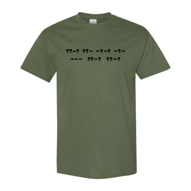 Eff Off Morse Code (Skulls) T-Shirt (Men's)