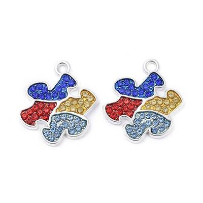 Alloy Rhinestone Pendants