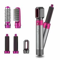5 in 1 curling wand set  hair straightener, hair dryer, hot curl airflow, flat iron and curling iron,  automatic hair curling...