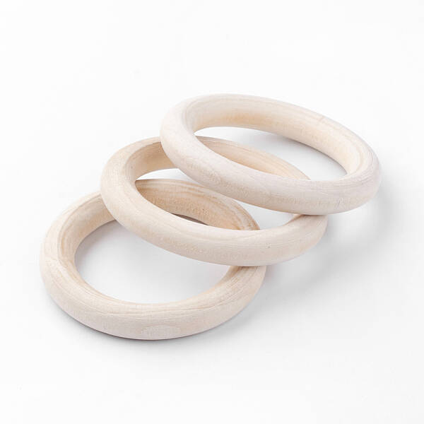 Unfinished Wood Linking Rings