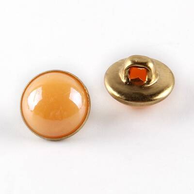 1-Hole Brass Resin Button