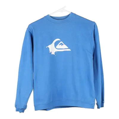 Age 12 Quiksilver Sweatshirt - Medium Blue Cotton Blend